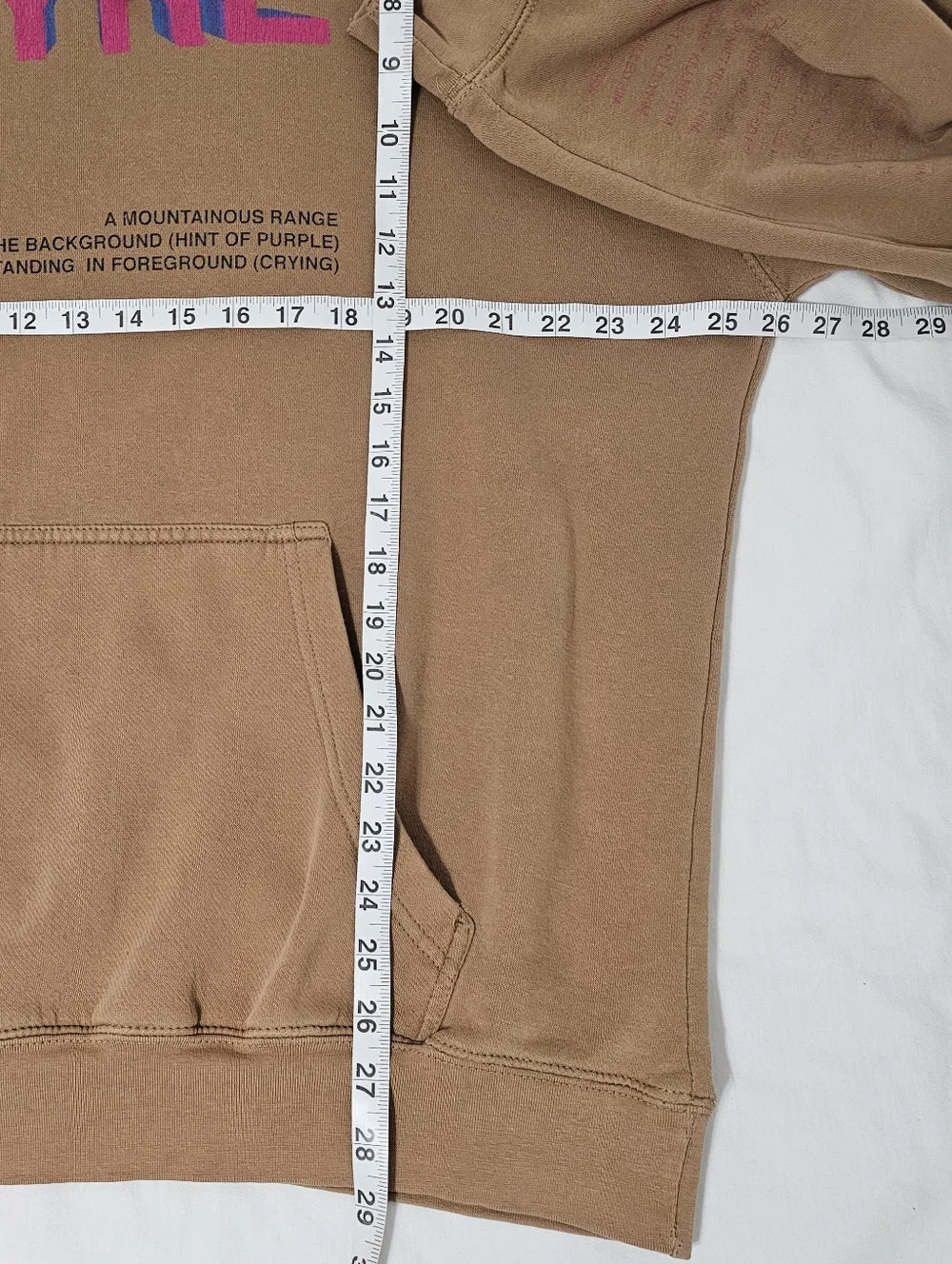 Jaden Smith SYRE Beautiful Confusion Hoodie Tan Pullover Merch Streetwear Unisex - Picture 8 of 9